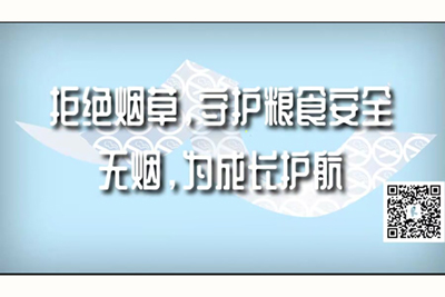 黄色视频免费的操大黑逼拒绝烟草，守护粮食安全